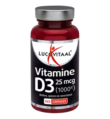 Lucovitaal Vitamine D3 25mcg (365ca) 365ca