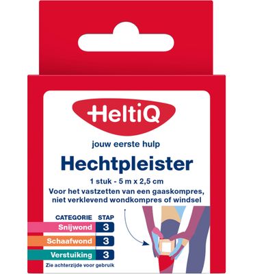 HeltiQ Hechtpleister 2.5cm x 5m (1st) 1st