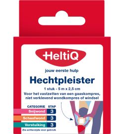 Heltiq HeltiQ Hechtpleister 2.5cm x 5m (1st)