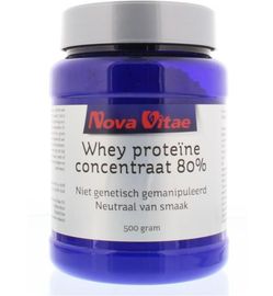 Nova Vitae Nova Vitae Whey proteine concentraat 80% (500g)