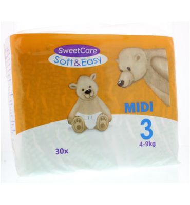 SweetCare Luiers Soft & easy midi nr 3 4-9kg (30st) 30st