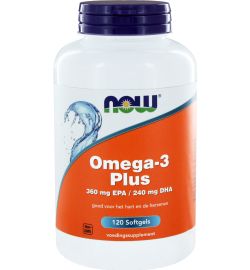Now Now Omega-3 Plus 360 mg EPA 240 mg DHA (120sft)