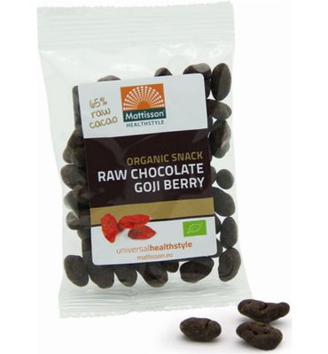 Mattisson Healthstyle Goji snack raw choco 35 gram bio (10x35g) 10x35g
