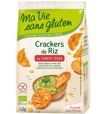 Ma Vie Sans Gluten Rijstcrackers sweet chili glutenvrij bio (40g) 40g