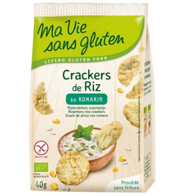 Ma Vie Sans Gluten Rijstcrackers rozemarijn glutenvrij bio (40g) 40g