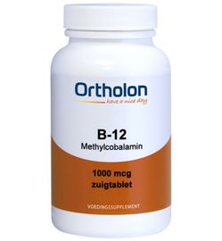 Ortholon Ortholon Vitamine B12 methylcobalamine 1000 mcg (60zt)