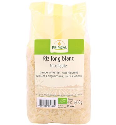 Priméal Rijst wit lang niet klevend bio (500g) 500g