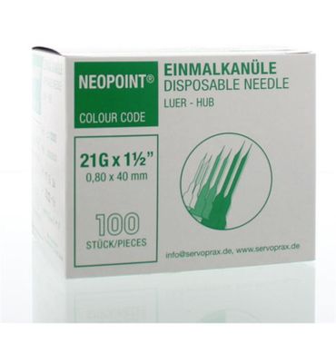 Neopoint Injectienaald steriel 0.8 x 40 (100st) 100st