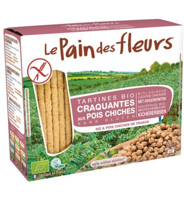 Le Pain des Fleurs Kikkererwten crackers bio (150g) 150g