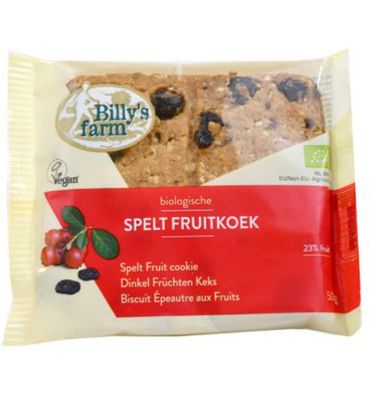 Billy's Farm Spelt fruitkoek bio (50g) 50g