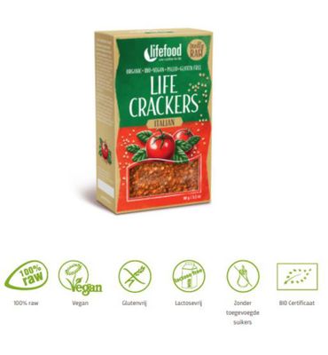 Lifefood Life crackers Italiaans bio (90g) 90g