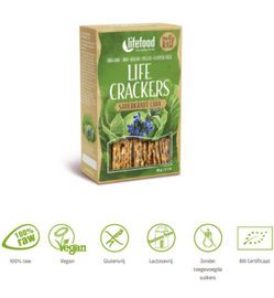 Lifefood Lifefood Life crackers zuurkool chia bio (60g)