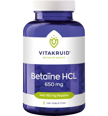 Vitakruid Betaine HCL 650 mg & pepsine 160 mg (120tb) 120tb