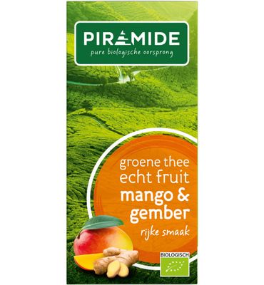 Piramide Groene thee mango en gember bio (20st) 20st