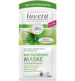 Lavera Lavera Purifying masker masque purifiant bio EN-FR-IT-DE (10ml)