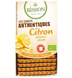 Bisson Bisson Zandkoekjes citroen authenthiek bio (183g)