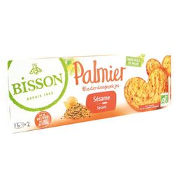 Bisson Bisson Palmier bladerdeegkoekjes sesam bio (100g)