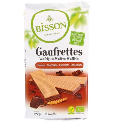 Bisson Wafels chocolade bio (190g) 190g