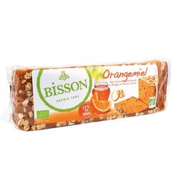 Bisson Bisson Orangemiel honingkoek sinaasappel voorgesneden bio (300g)