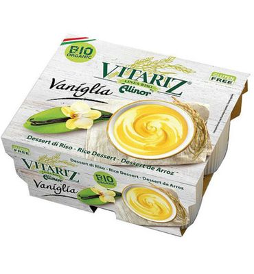 Vitariz Rice dessert vanille 4x 100 gram bio (400g) 400g
