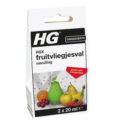 HG X fruitvliegjesval navul 20ml (2x20ml) 2x20ml