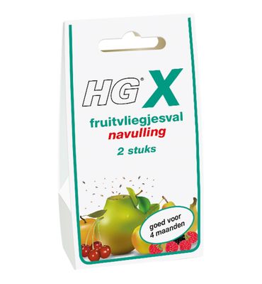 HG X fruitvliegjesval navul 20ml (2x20ml) 2x20ml