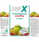 HG X fruitvliegjesval navul 20ml (2x20ml) 2x20ml thumb