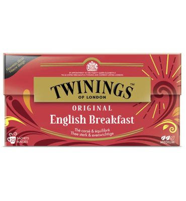 Twinings English breakfast envelop zwart (25st) 25st