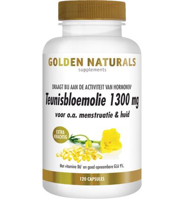 Golden Naturals Teunisbloemolie 1300 mg (120sft) 120sft