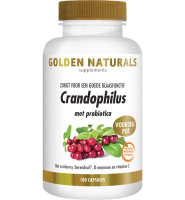 Golden Naturals Blaas + probiotica (180vc) 180vc