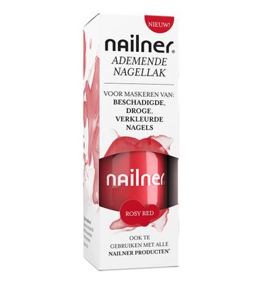 Nailner Nagellak rosy red (8ml) 8ml