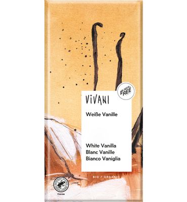 Vivani Chocolade wit vanille bio (80g) 80g