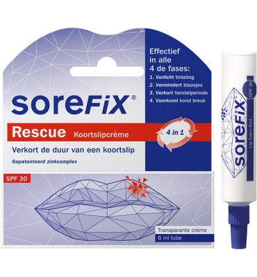 SoreFix Rescue koortslipcreme tube (6ml) 6ml
