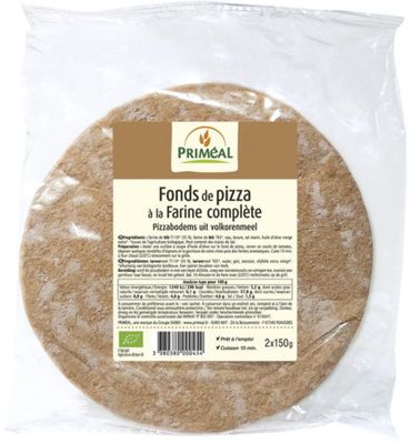 Priméal Pizza basis 150 gram bio (2x150g) 2x150g