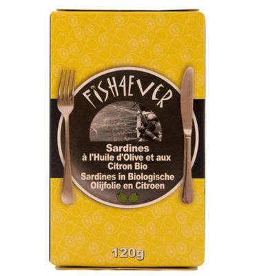 Fish 4 Ever Sardines olijfolie citroen (120g) 120g
