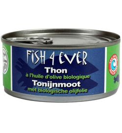 Fish 4 Ever Fish 4 Ever Tonijnmoot in olijfolie (160g)