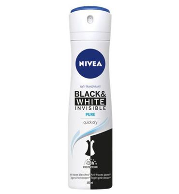 Nivea Deodorant invisible black & white pure (150ml) 150ml