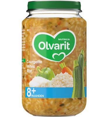 Olvarit Courgette witvis rijst 8M13 (200g) 200g