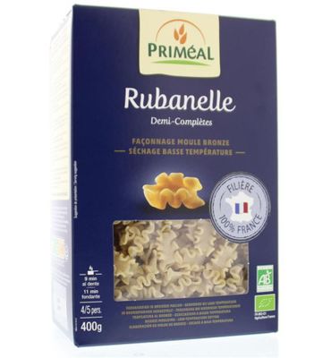 Priméal Rubanelle halfvolkoren pasta bio (400g) 400g