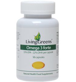 Livinggreens LivingGreens Omega 3 visolie forte (96ca)