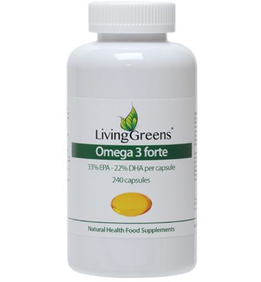 LivingGreens Omega 3 visolie forte (240ca) 240ca