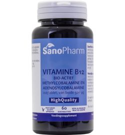 Sanopharm Sanopharm Vitamine B12 methyl adenosylcobalamine 500mcg (60zt)