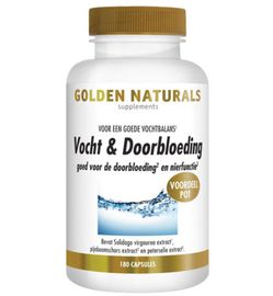 Golden Naturals Golden Naturals Vocht & doorbloeding (180ca)