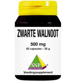 SNP Snp Zwarte walnoot 500 mg (60ca)