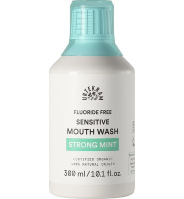 Urtekram Mondwater sensitive strong mint (300ml) 300ml
