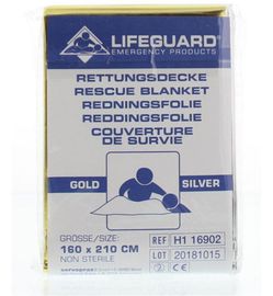 Lifeguard Lifeguard Reddingsdeken goud/zilver 160 x 210 (1st)
