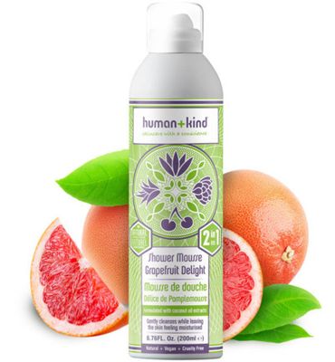 Human+Kind Foam shower grapefruit delight vegan (200ml) 200ml