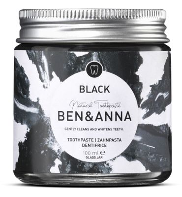 Ben & Anna Tandpasta zwart active charcoal (100g) 100g