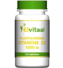 Elvitaal/Elvitum Elvitaal/Elvitum Vitamine D3 1000IE vegan (120tb)