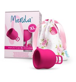 Merula Merula Menstruatiecup XL strawberry roze (1st)